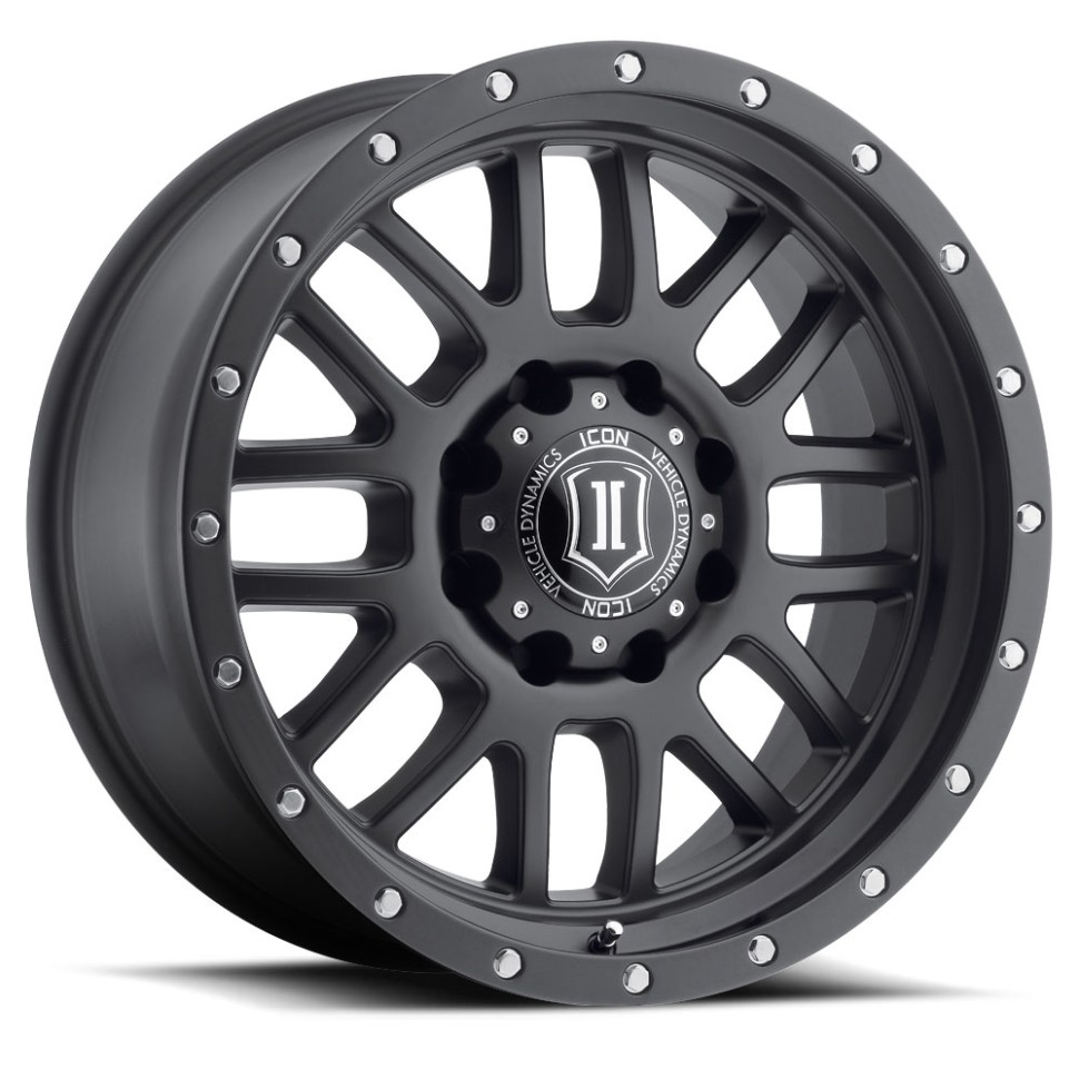 Icon Vehicle Dynamics 1217856350SB Alpha Wheel Satin Black 17x8.5 +6