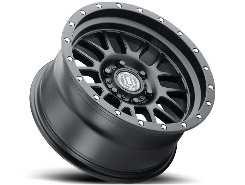 Icon Vehicle Dynamics 1217856350SB Alpha Wheel Satin Black 17x8.5 +6