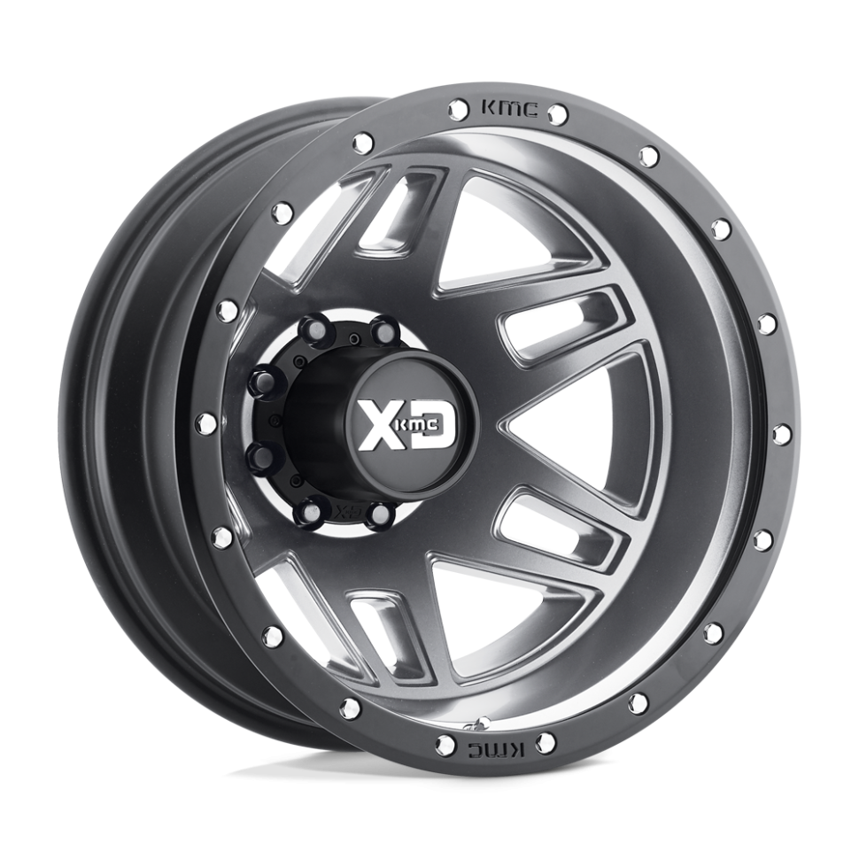 Колесный диск XD Wheels Machete Dually Matte Gray W/Black Ring 17x6.5 ET-140 XD130765894140N