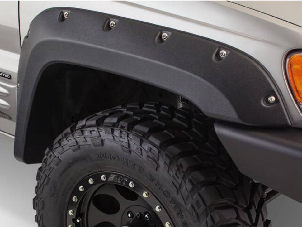Bushwacker 10071-07 Cut Out Fender Flares Set 2PC Front Jeep Grand Cherokee 00-04