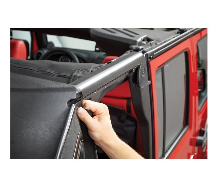 Мягкая крыша софт топ Jeep Wrangler JK 07-18 2 Door (Black Twill) Trektop Bestop 5486217