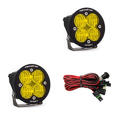 Комплект дополнительных LED фар 3.5x3.5" Wide Cornering Squadron-R Sport Baja Designs 587815
