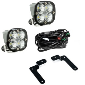 Baja Designs 447505 Squadron Pro Spot A-Pillar LED Light Kit Jeep Wrangler JL/Gladiator JT 18-25