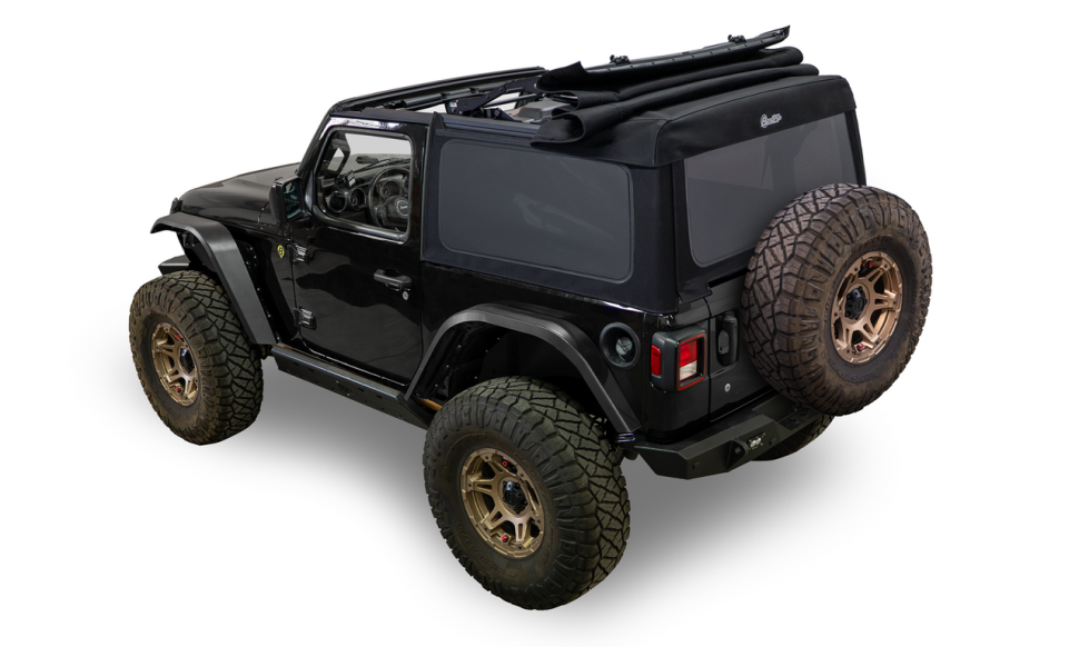Мягкая крыша Supertop Soft Top Premium Black Twill Jeep Wrangler JL 18-26 2 Door Bestop 5472817