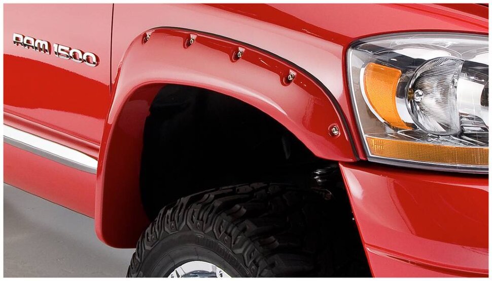 Bushwacker 50017-02 Pocket Style Fender Flares Set 2PC Front Dodge Ram 1500/2500/3500 02-09