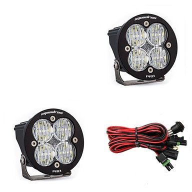 Комплект дополнительных LED фар 3.5x3.5" Wide Cornering Squadron-R Pro Baja Designs 597805