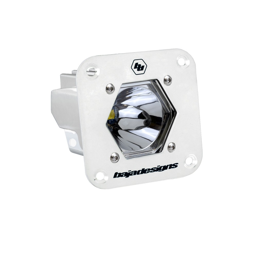 Baja Designs 381001WT S1 2.1x2.1" Spot Flush Mount LED Auxiliary Light Pod