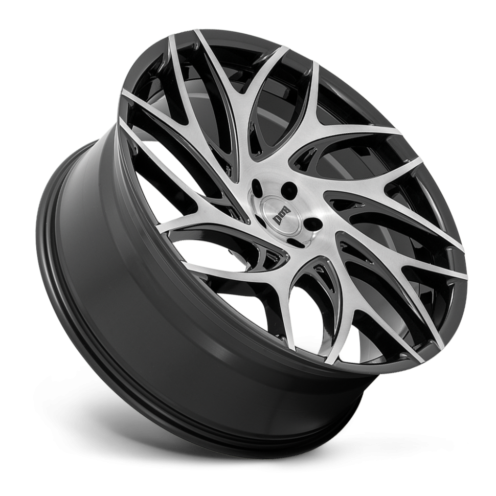 DUB Wheels S260260090+15 G.O.A.T S260 Wheel Brushed Face With Gloss Black Dark Tint Spokes 26x10 +15