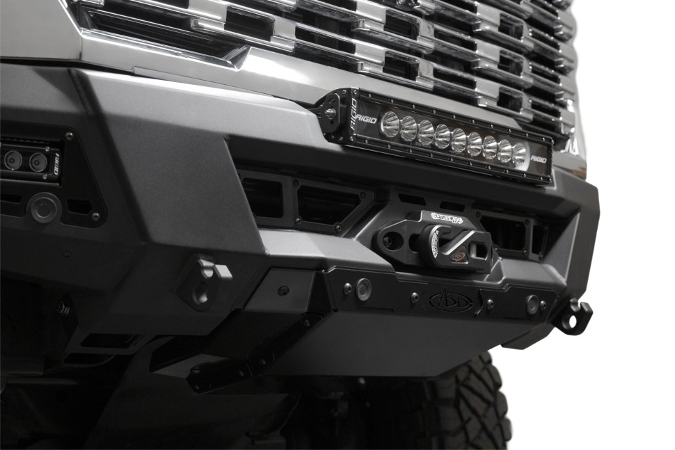 Передний бампер под лебёдку GMC Sierra 2500/3500 24-25 Addictive Desert Designs F730335070103