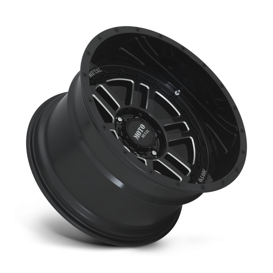 Колісний диск Moto Metal Deep Six Gloss Black Milled 20x10 ET-18 MO80021068318N