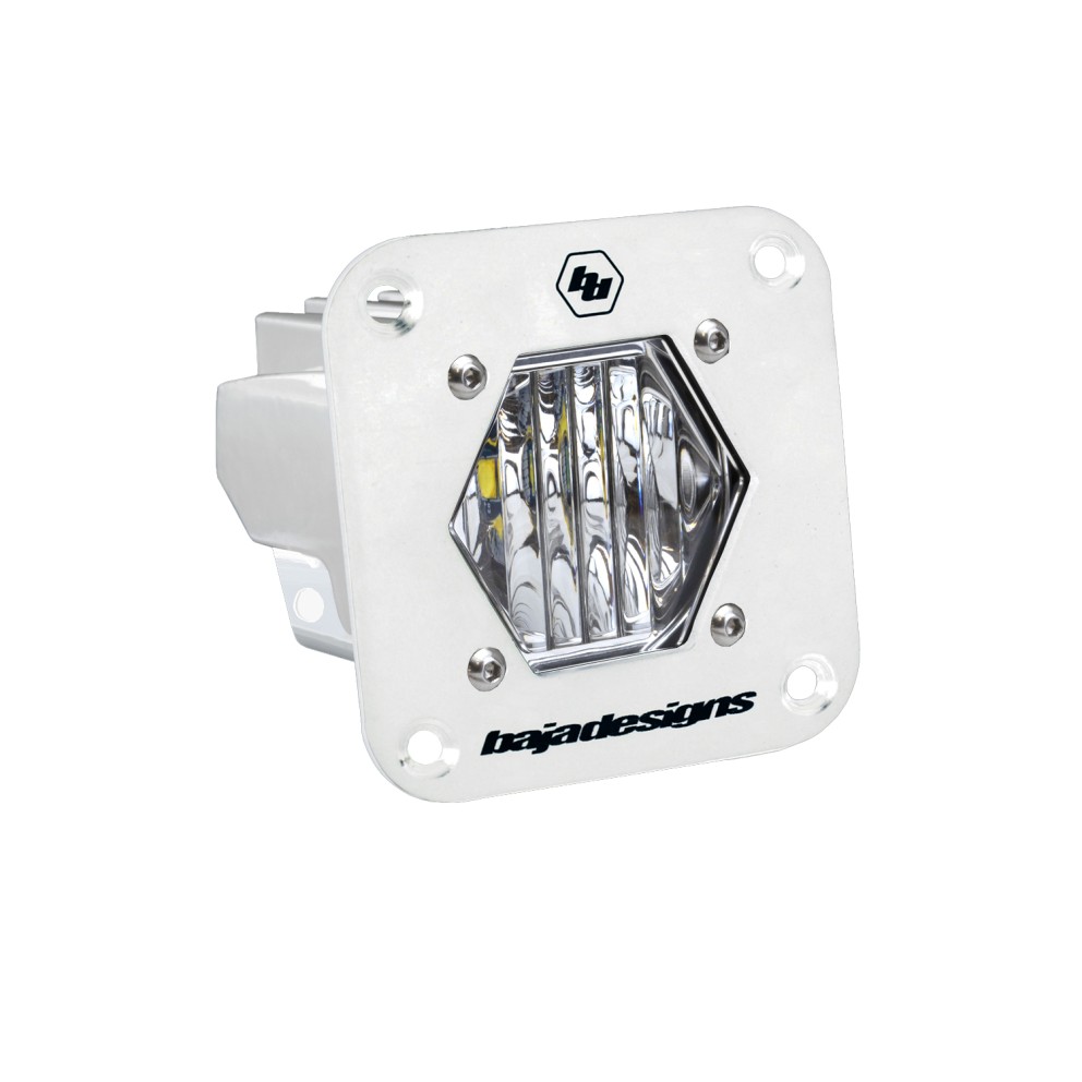 Baja Designs 381005WT S1 2.1x2.1" Wide Cornering Flush Mount LED Auxiliary Light Pod