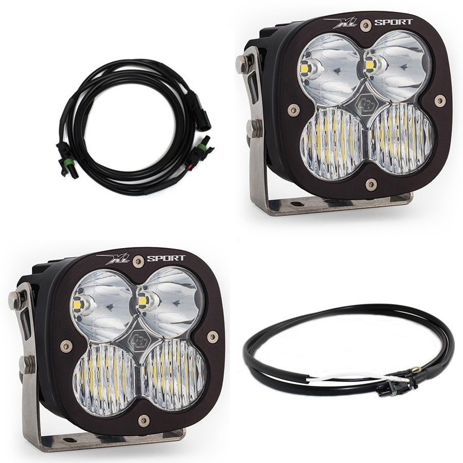 Комплект дополнительных LED фар на бампер Driving/Combo Jeep Wrangler JL/Gladiator JT 18-25 XL Sport Baja Designs 447667UP