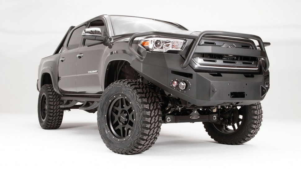 Fab Fours TT16-B3650-1 Premium Front Bumper With Full Guard Toyota Tacoma 16-22