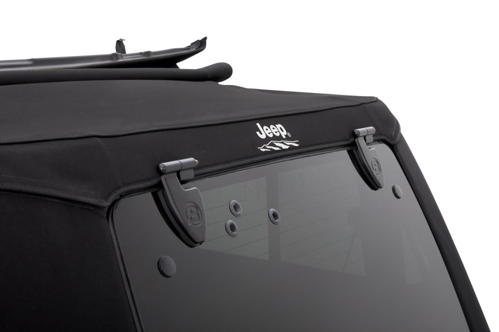 Мягкая крыша Trektop Pro Soft Top Premium Black Twill Jeep Wrangler JK 07-18 2 Door Bestop 5446217