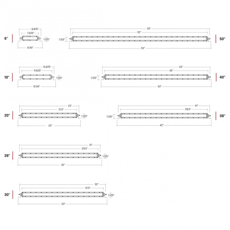 Світлодіодна Led Балка 50" Далеке світло SR-Series Pro Rigid Industries 950214BLK