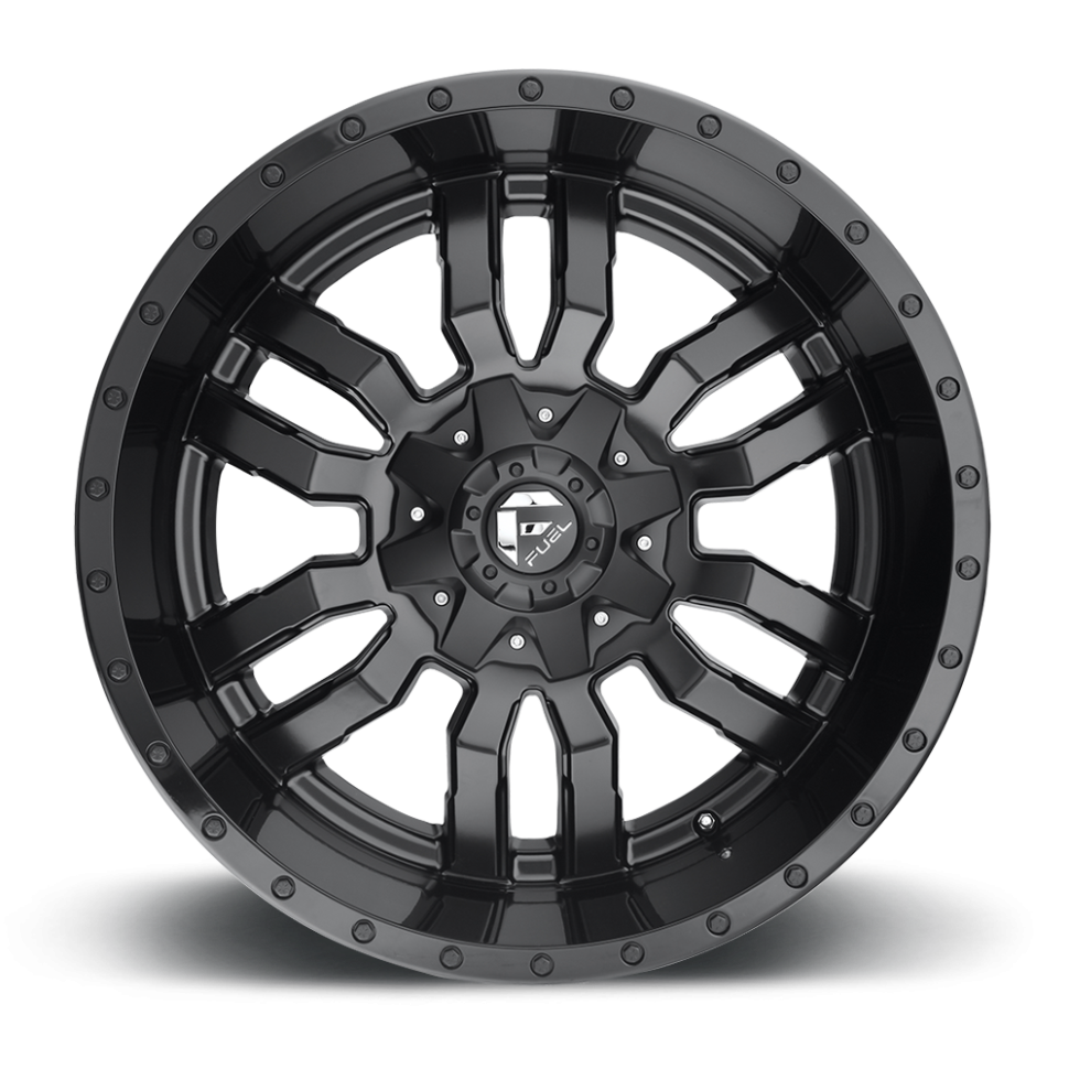 Колесный диск Fuel Off Road Sledge Matte Black Gloss Black Lip 22x10 ET-18 D59622007047