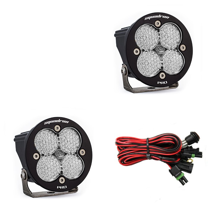 Комплект дополнительных LED фар 3.5x3.5" Work/Scene Squadron-R Pro Baja Designs 597806
