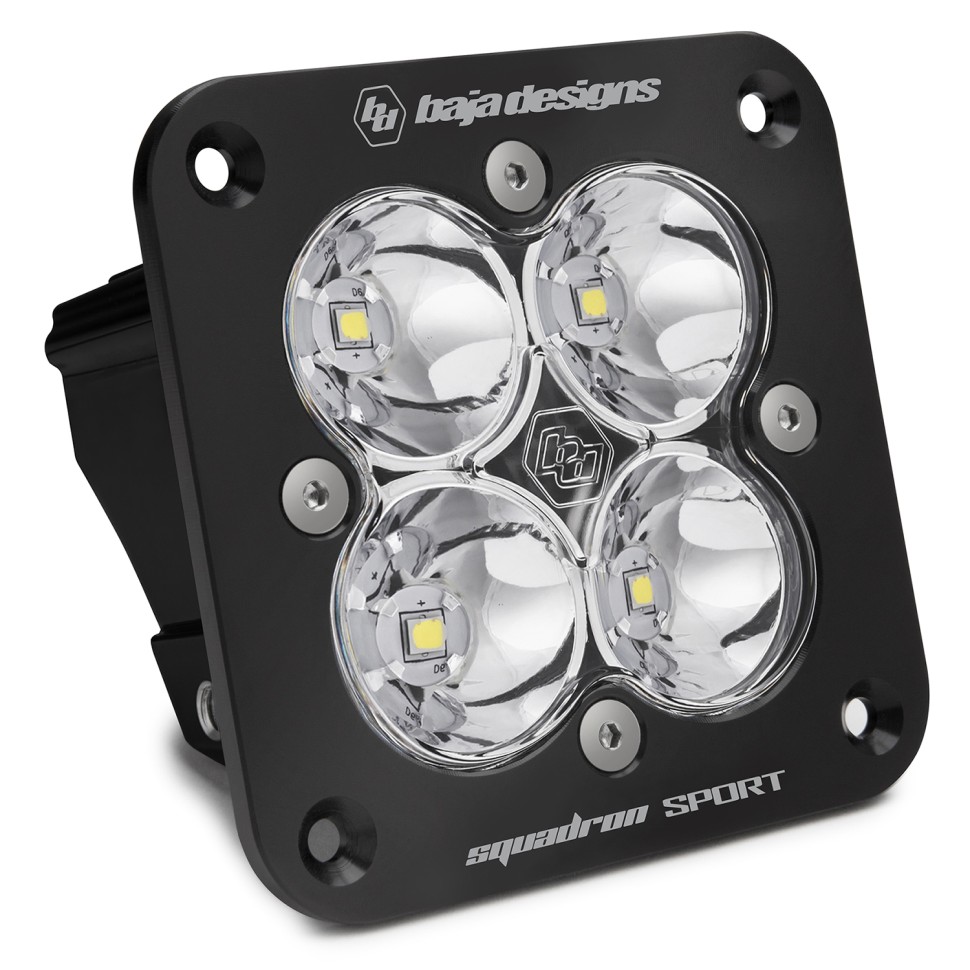Дополнительная LED фара скрытого монтажа 3.07"x3.07" Дальний свет Squadron Sport LED Light Baja Designs 551001