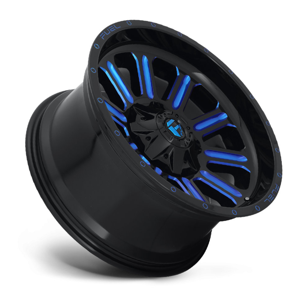 Колесный диск Fuel Off Road Hardline Gloss Black Blue Tinted Clear 20x9 ET+1 D64620901750