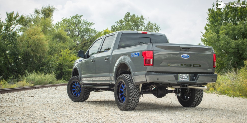 Колесный диск Fuel Off Road Hardline Gloss Black Blue Tinted Clear 20x9 ET+1 D64620901750