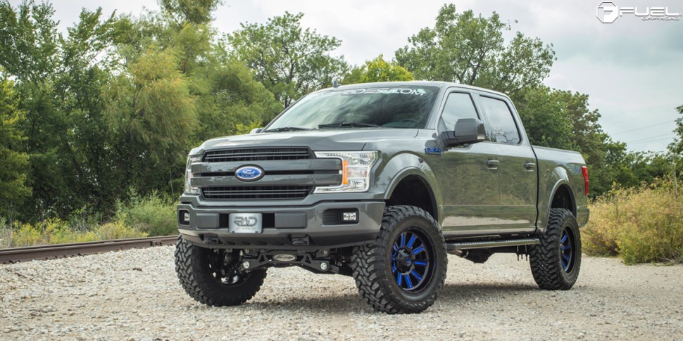 Колесный диск Fuel Off Road Hardline Gloss Black Blue Tinted Clear 20x9 ET+1 D64620901750