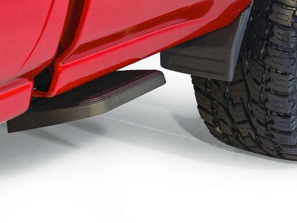 AMP Research 75420-01A BedStep2 Retractable Flip Down Side Step Toyota Tundra 22-25