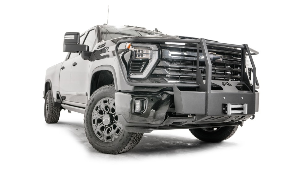 Крепление для лебёдки с защитной дугой Chevrolet Silverado 2500/3500 24-25 Fab Fours CH24-N6170-1