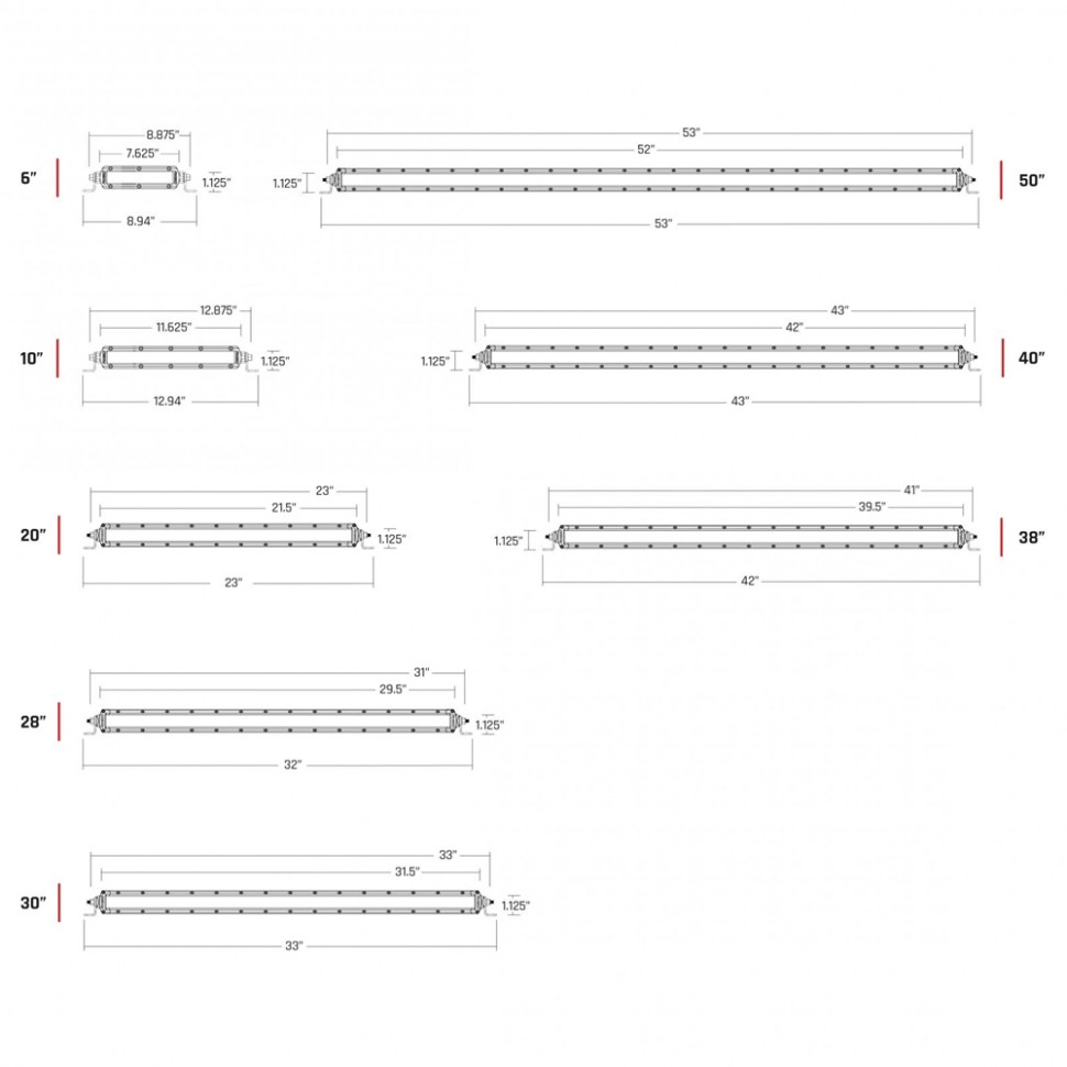 Світлодіодна Led Балка 50" Далекий/Водійський SR-Series Pro Rigid Industries 951314