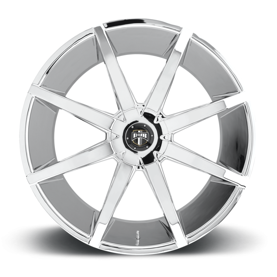 DUB Wheels S201229597+25 Push S201 Wheel Chrome Plated 22x9.5 +25