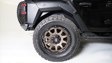 Задні підкрилки Jeep Wrangler JL 18-22 Fab Fours JL1008-1