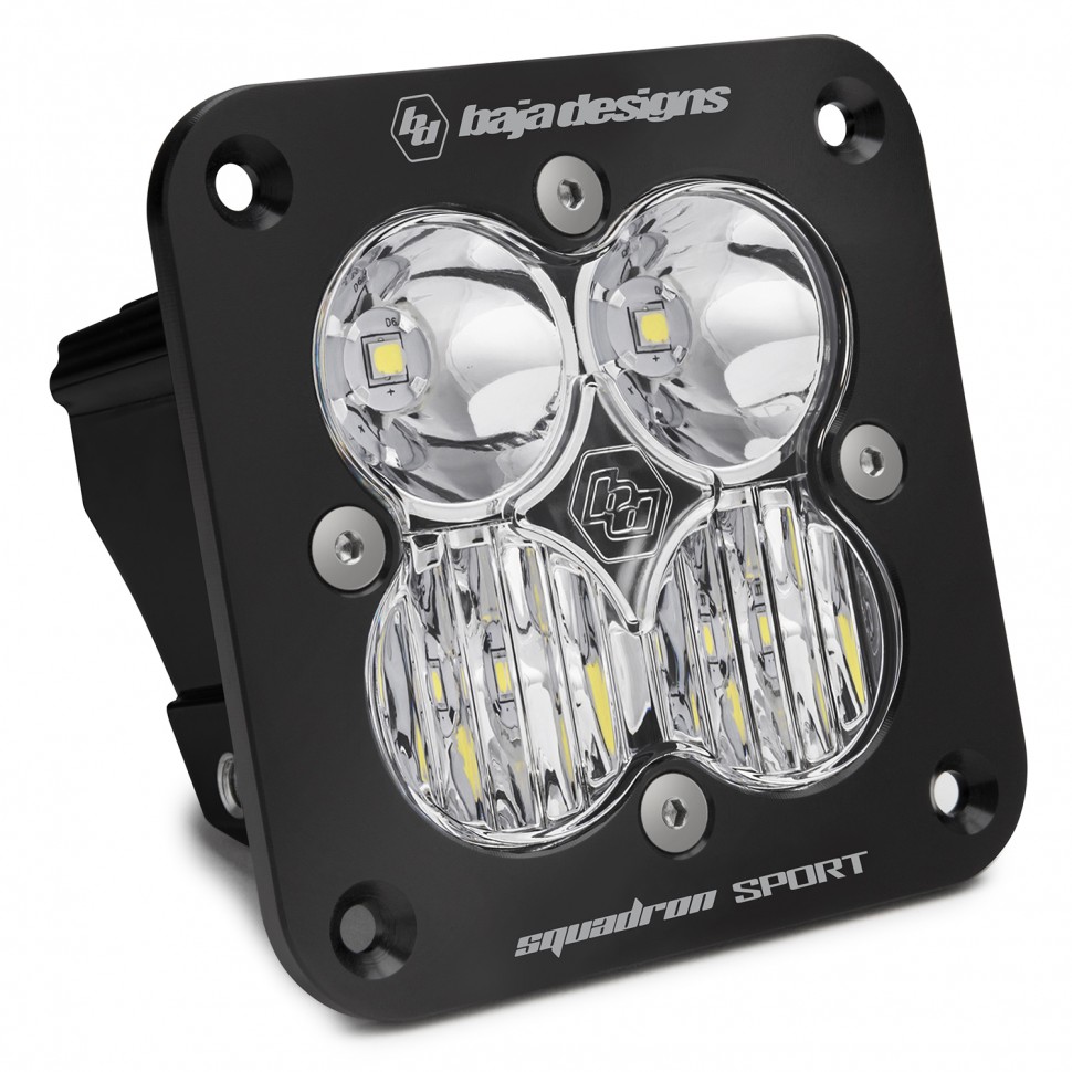 Baja Designs 551003 Squadron Sport 3.07"x3.07" Driving/Combo Led Off-Road Light Flush Mount