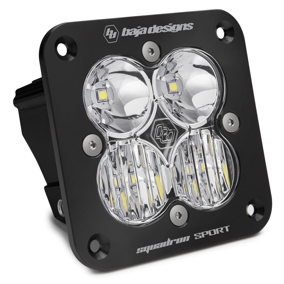 Дополнительная LED фара скрытого монтажа 3.07"x3.07" Водительский/Комбо свет Squadron Sport LED Light Baja Designs 551003