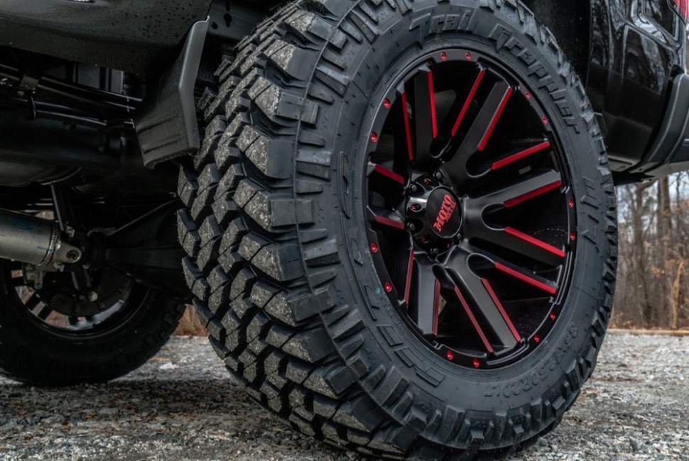 Колесный диск Moto Metal Razor Satin Black Machined W/Red Clear Coat 20x10 ET-24 MO97821088524NRC