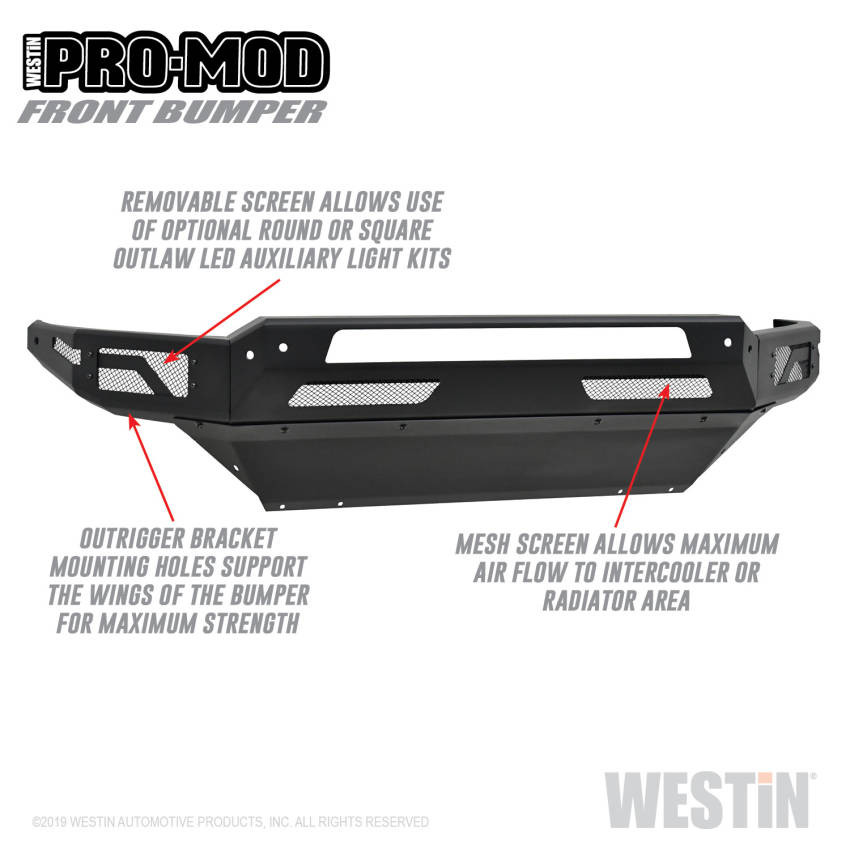 Передній бампер Westin Automotive Pro Mod Modular Ram 1500 Classic 13-20 (58-41025)