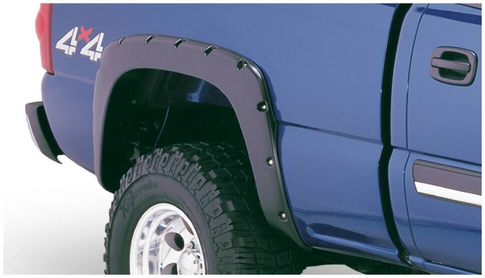 Bushwacker 40918-02 Pocket Style Fender Flares Set 4 PC Chevrolet Silverado 1500/2500/3500 03-07