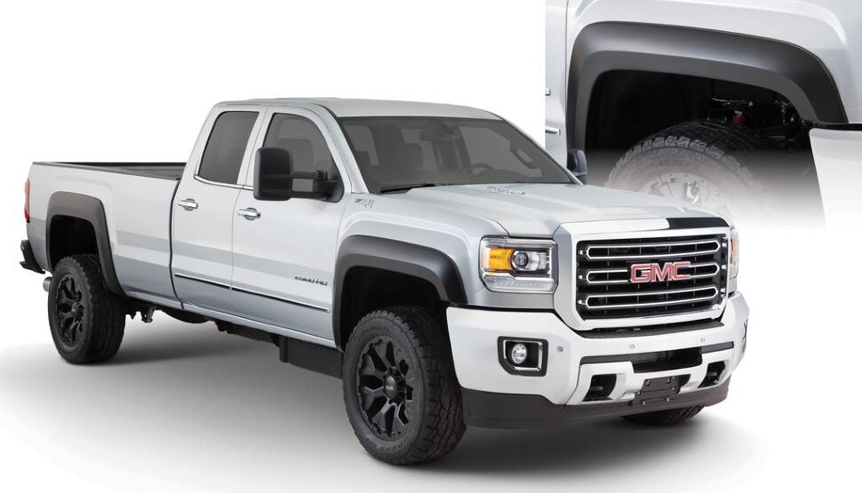 Bushwacker 40966-02 Extend A Fender Flares Set 4 PC GMC Sierra 2500/3500 15-19