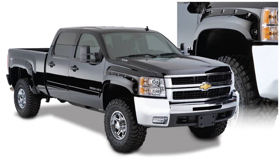 Розширювачі колісних арок Chevrolet Silverado 1500/2500/3500 07-14 к-кт 4 шт. Cut Out Bushwacker 40949-02