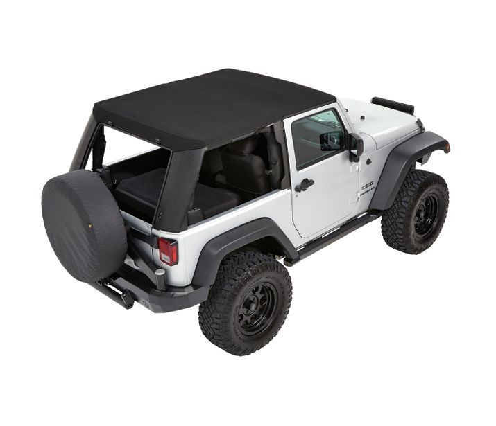 Bestop 5486271 Trektop Soft Top Jeep Wrangler JK 07-18 2 Door (Tan Twill)