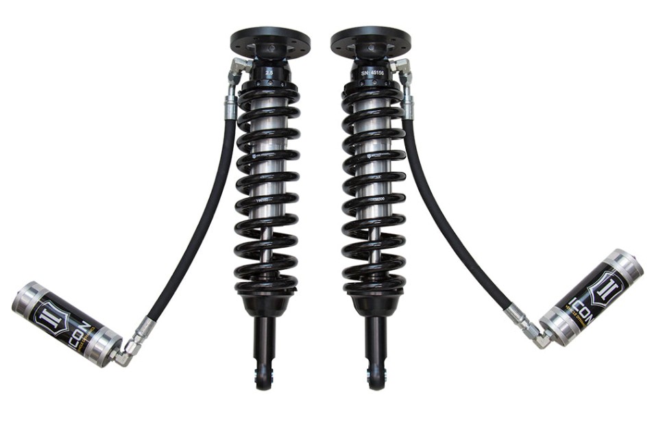 Icon Vehicle Dynamics 91805 2.5 VS Remote Reservoir Front Coilover Reservoir Shock Lift 1.75-2.63" Ford F-150 09-13 Pair