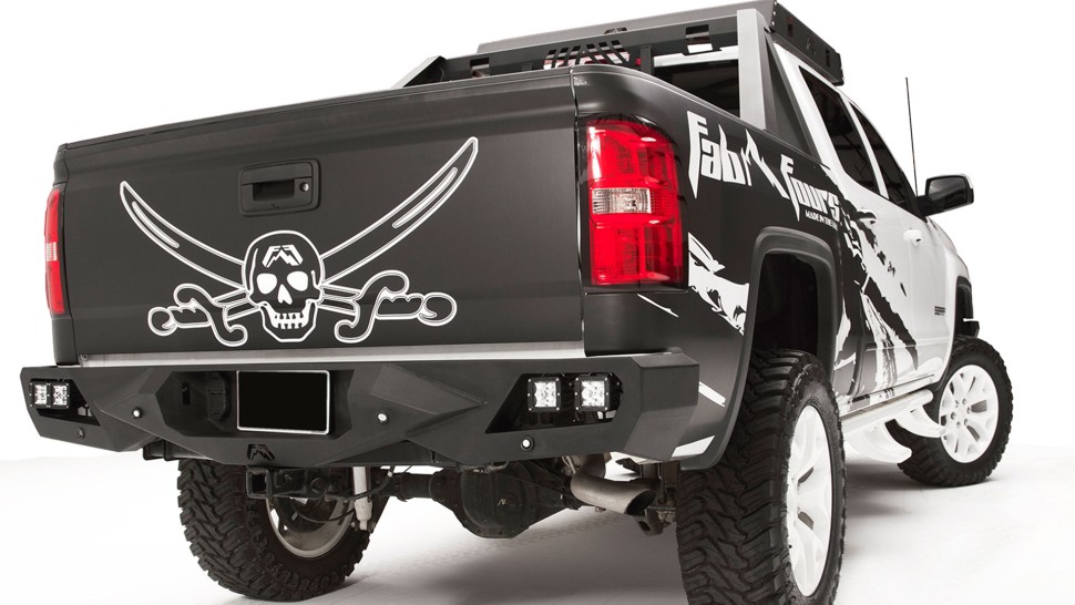 Fab Fours CS19-E4051-1 Vengeance Rear Bumper GMC Sierra 1500 19-22