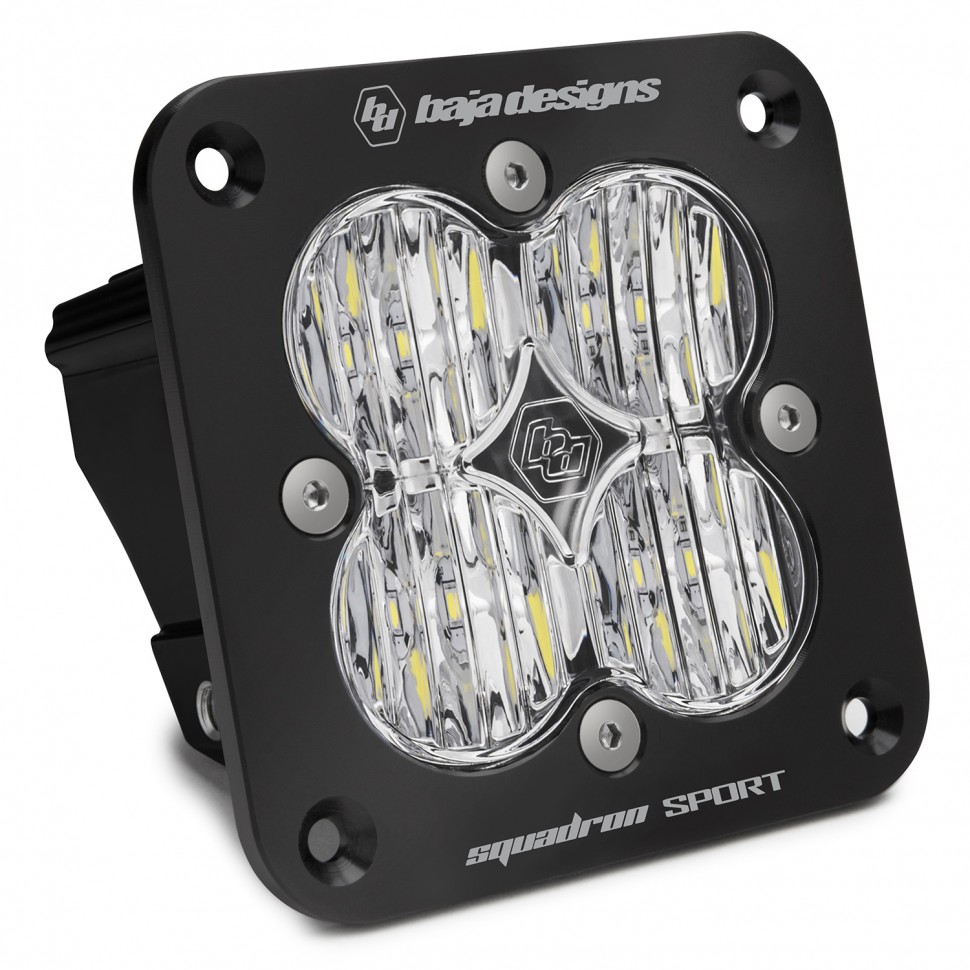 Baja Designs 551005 Squadron Sport 3.07"x3.07" Wide Led Off-Road Light Flush Mount