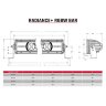 Rigid Industries 250053 Led Light Bar W/RGB Backlit RGB 50" Spot/Drive