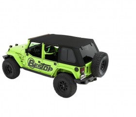 М`який дах софт Топ Jeep Wrangler JK 07-18 4 Door (Black Twill) Trektop Bestop 5486317