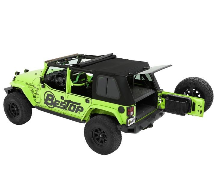 М`який дах софт Топ Jeep Wrangler JK 07-18 4 Door (Black Twill) Trektop Bestop 5486317