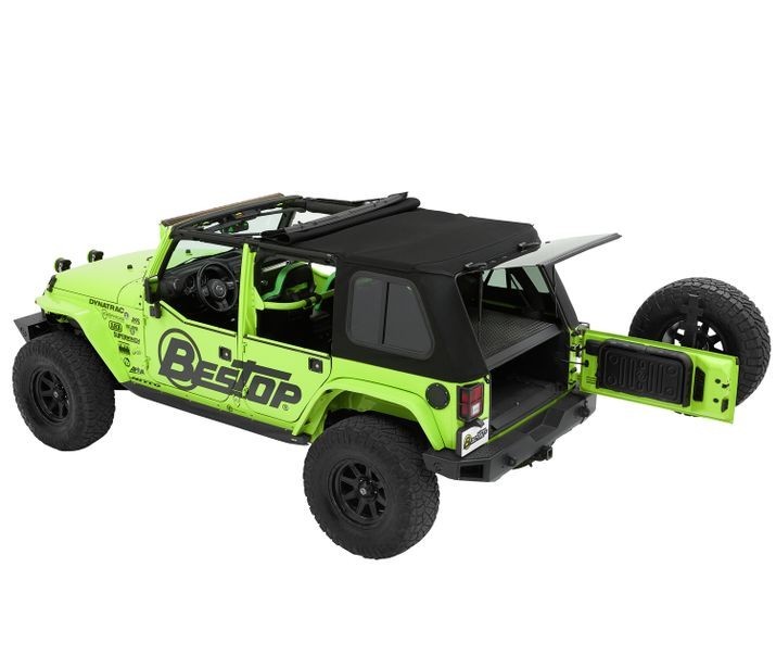 М`який дах софт Топ Jeep Wrangler JK 07-18 4 Door (Black Twill) Trektop Bestop 5486317