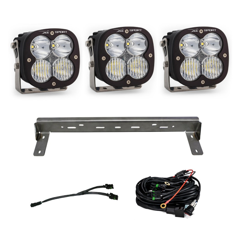 Комплект дополнительных LED фар на бампер Chevrolet Silverado 2500/3500 15-19 XL Sport Baja Designs 447840