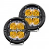 Додаткові led фари 4" Далеке світло бурштинове підсвічування (пара) 360-Series Rigid Industries 36114