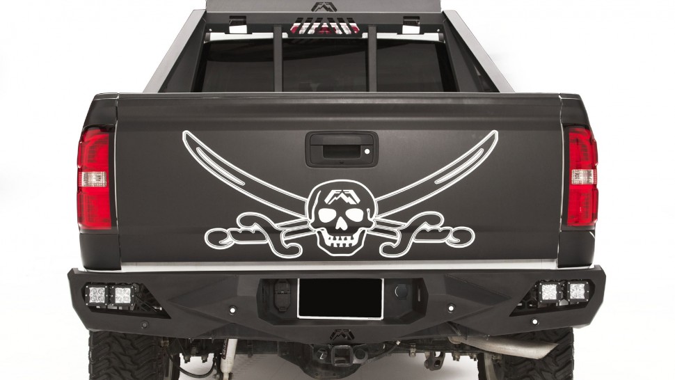 Fab Fours CS14-E3151-1 Vengeance Rear Bumper GMC Sierra 1500 14-18