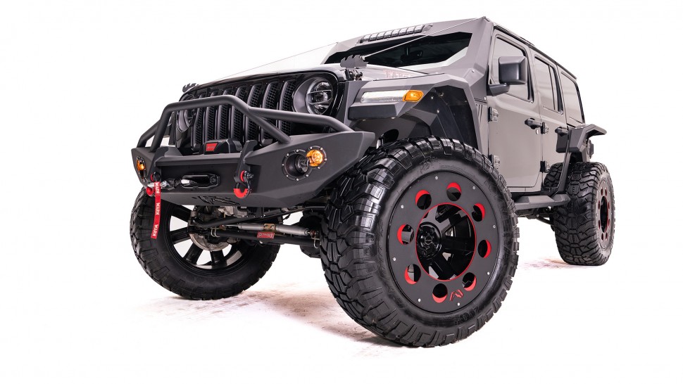 Fab Fours JL18-B4652-1 Lifestyle Winch Bumper With Pre-Runner Guard Jeep Wrangler JL/Gladiator JT 18-22