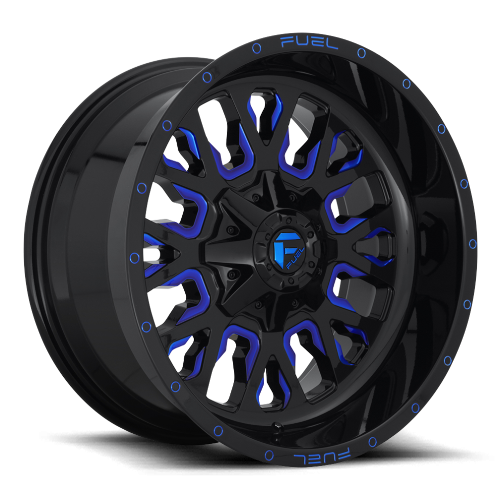 Колесный диск Fuel Off Road Stroke Gloss Black Blue Tinted Clear 20x9 ET+1 D64520907050